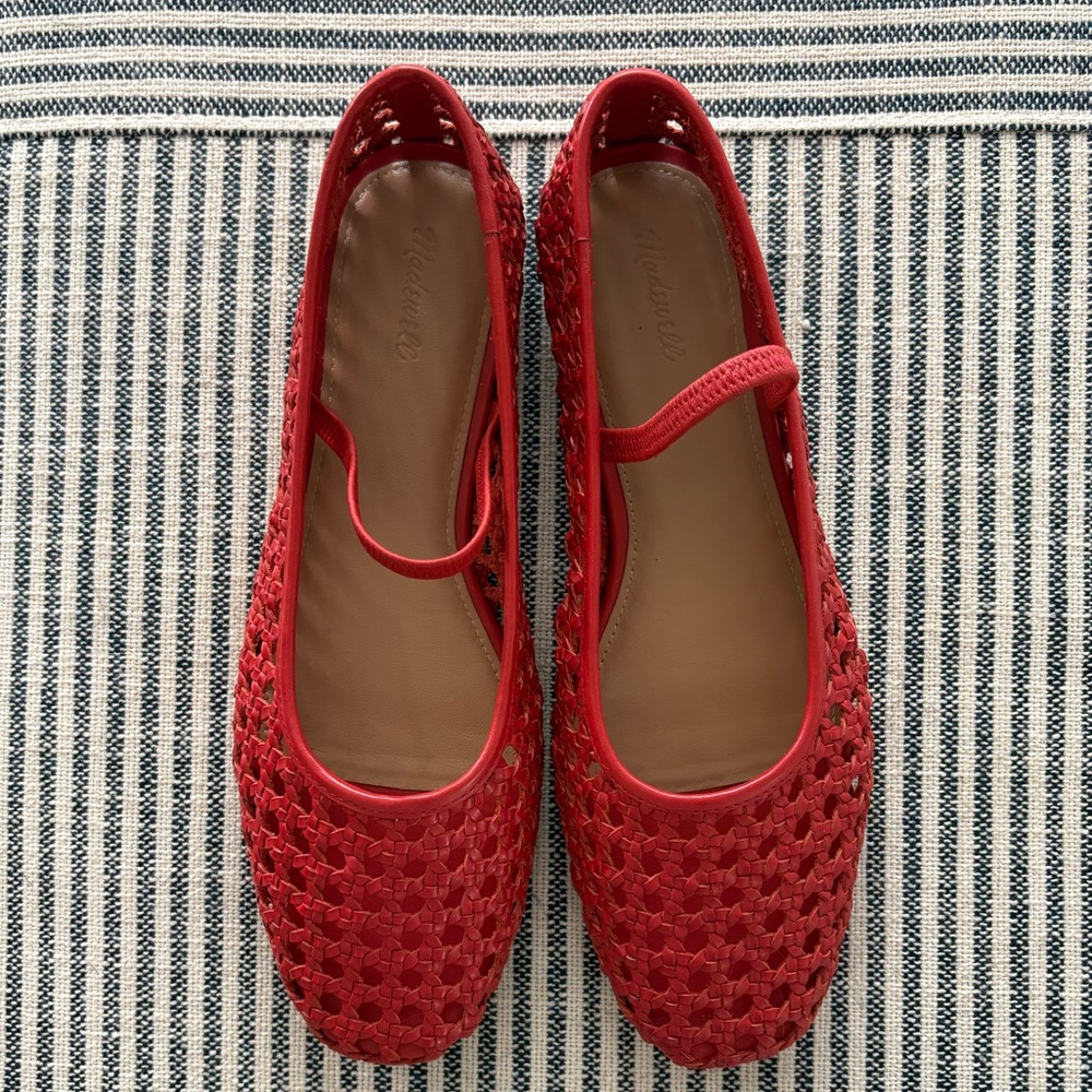 Madewell Greta Ballet Flat Woven Leather